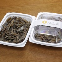 イリコスキーのいりこの炒り煮。 いつもは販売してない、幻の商品。夜遅くまでかかって作ってパッケージも用意したのに…持っていくの忘れました